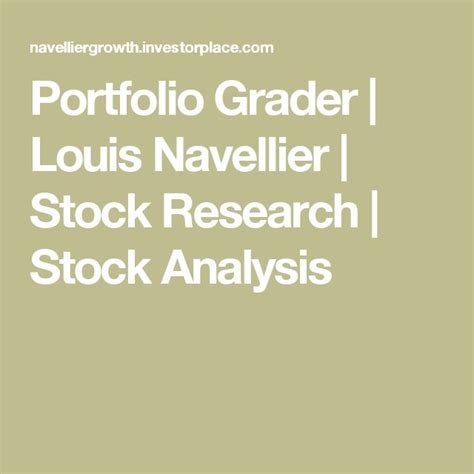 louis navellier portfolio grader.